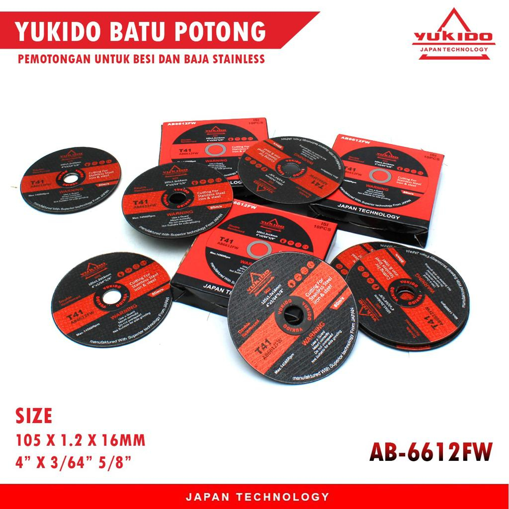 [10PCS] Batu Grinda / Gurinda Potong 4 Inch Cutting Wheel 4&quot; 10pcs YUKIDO