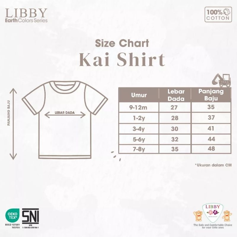 LIBBY - KAI SHIRT LIBBY - KAOS ANAK LIBBY - ATASAN ANAK - BAJU ANAK LIBBY