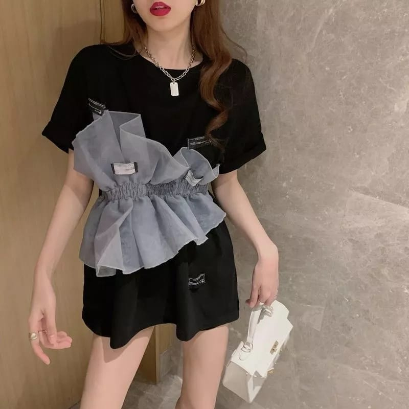 BLOUSE IMPORT FASHION VIRAL KOREA 2023/TOP SIZEXL/ATASAN WANITA BLOUSE