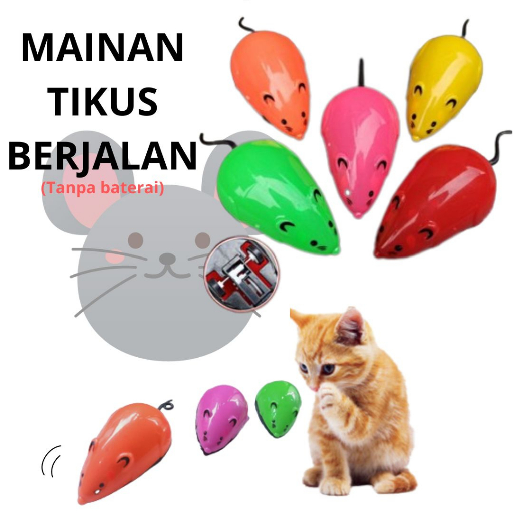 MAINAN TIKUS BERGERAK UNTUK KUCING