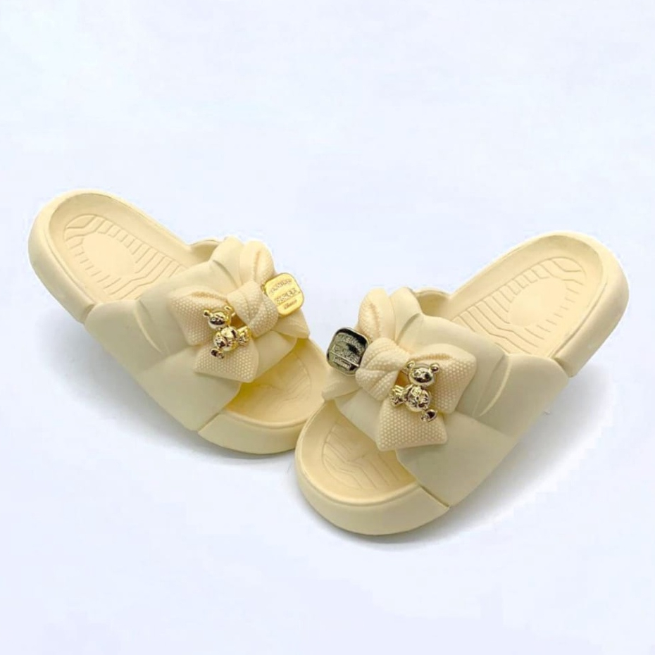 Sandal Wanita Dewasa Sandal Selop Jelly Karet Empuk Elastis Korean Style Terbaru