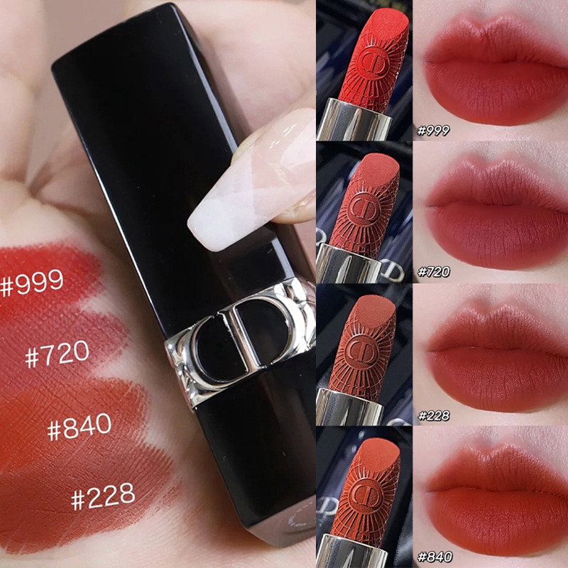 Dior Lipstik ROUGE DIOR -Christmas LIMITED EDITION- Refillable 1.5gr #999#840#720#228