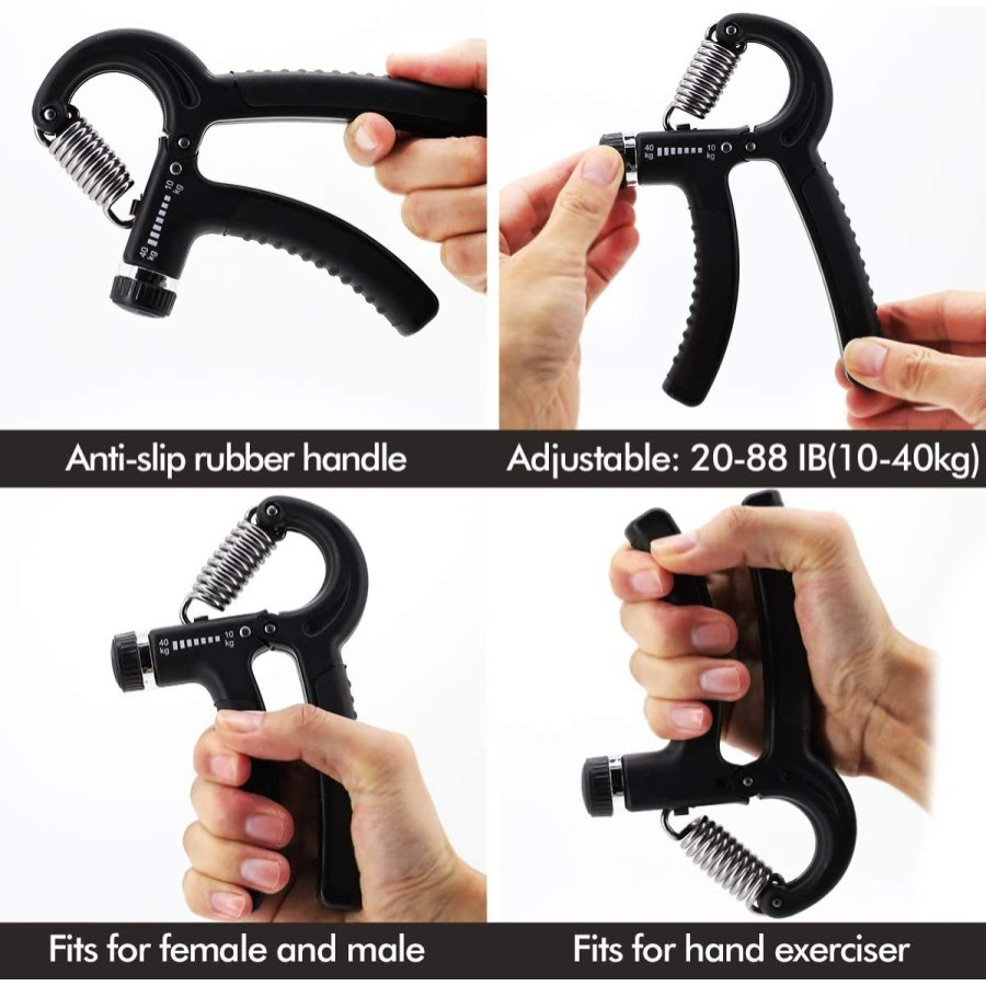 Hand Grip Alat Olahraga Remas Tangan Adjustable Handgrip 5-60KG