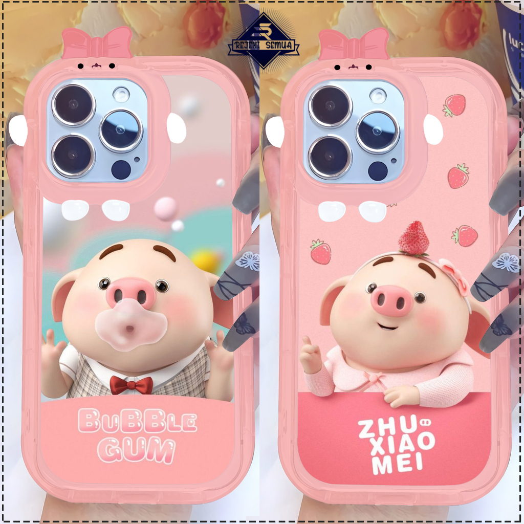 CUSTOM SOFT CASE SILIKON CASING FRAME KAMERA KARAKTER PITACU CUSTOM BABY CUTE SAMSUNG A03S A03 CORE 