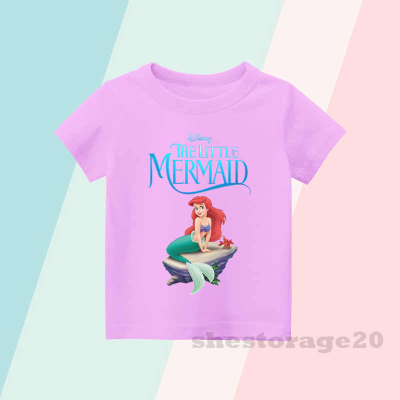 KAOS ANAK CEWEK ARIEL THE LITTLE MERMAID PREMIUM QUALITY