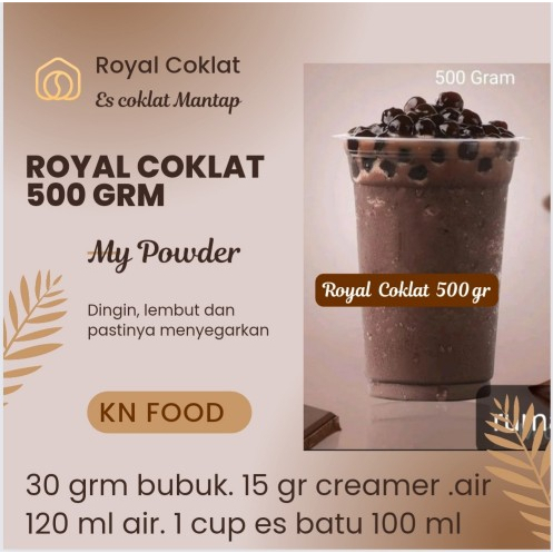 

Bubuk Minuman Bubble Drinks Royal Coklat 500gr Rasa Royal Chocolate