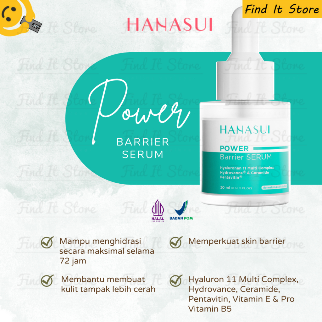 Hanasui Power Serum Series | Bright | Bright Expert | Peeling | Barrier | Acne | Mini Pore | Bakuchiol | Post Acne | Serum BPOM HALAL