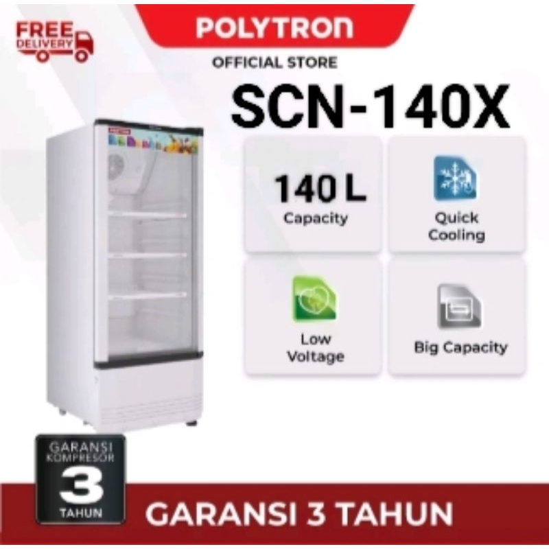 Polytron Showcase SCN-140X 140liter utk kota cirebon