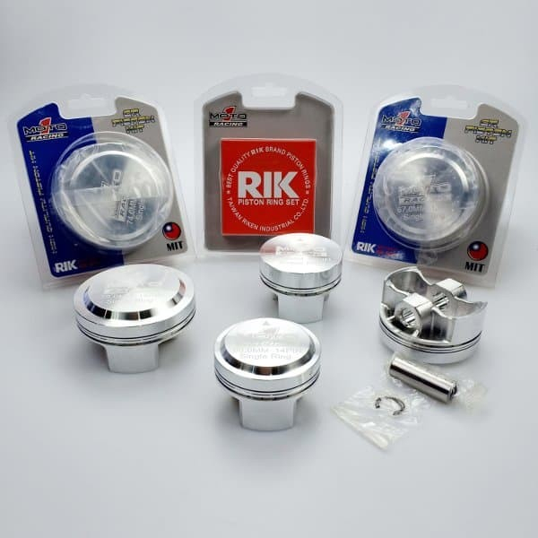 MO1TO Piston Kit Casting 59,5mm Pin 13mm 15mm Single Ring