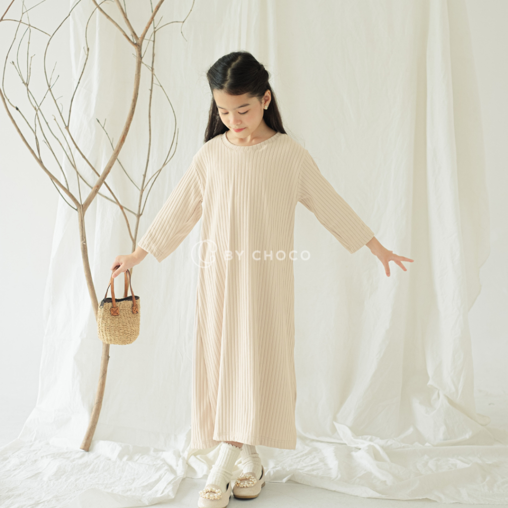 by Choco - Dress Kids Knit Hornet - Gamis Anak - Baju Anak Rok Mengaji