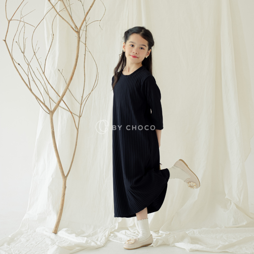 by Choco - Dress Kids Knit Hornet - Gamis Anak - Baju Anak Rok Mengaji