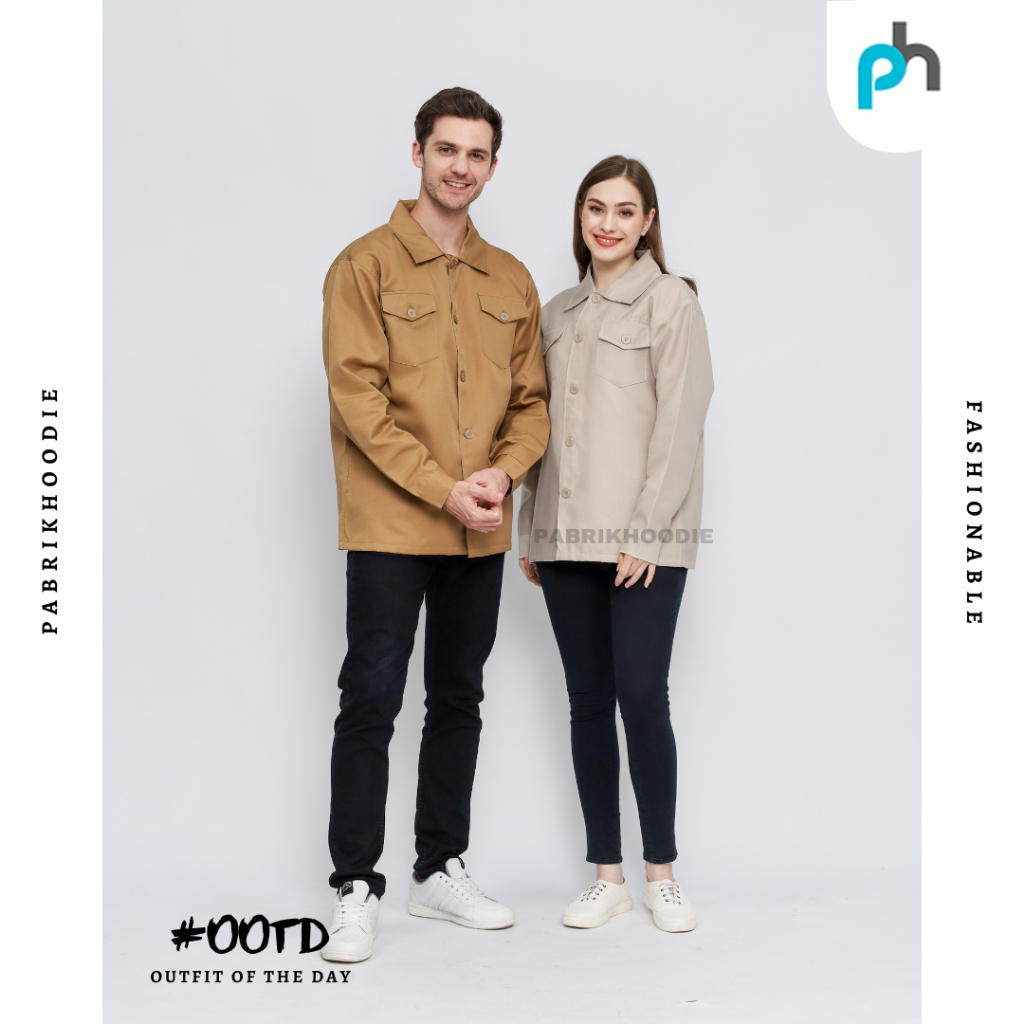 PABRIKHOODIE - KEMEJA JAKET PRIA WANITA COUPLE {PRIA &amp; WANITA} M-XXL