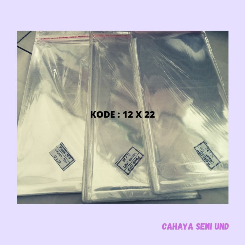 

Plastik / OPP Ukuran 12 x 22