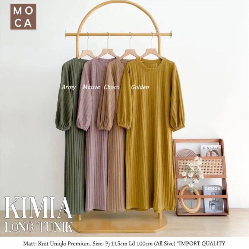 ￼Tunik Long knit knit tunik l Pakaian knit Wanita l knit Keren Murah Tania long tunik knit