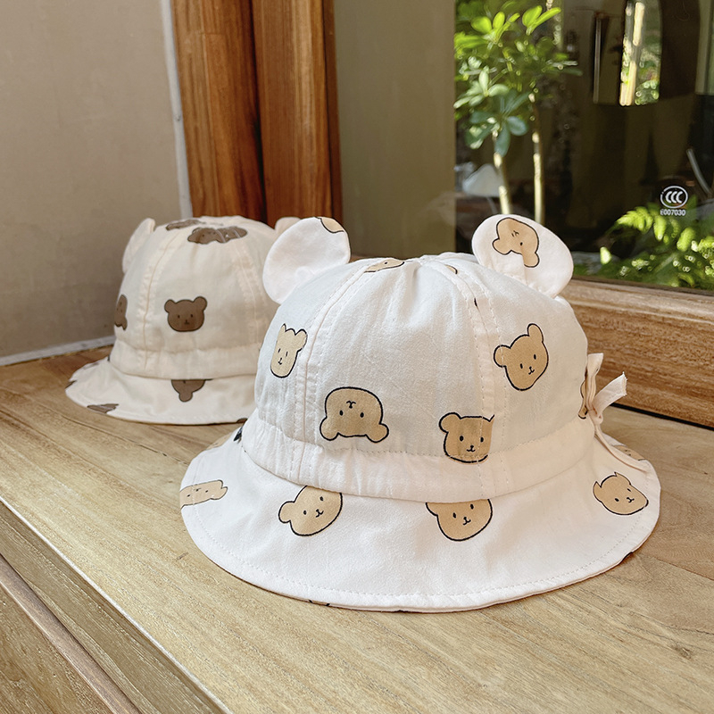 Topi Anak Korea Bear Motif