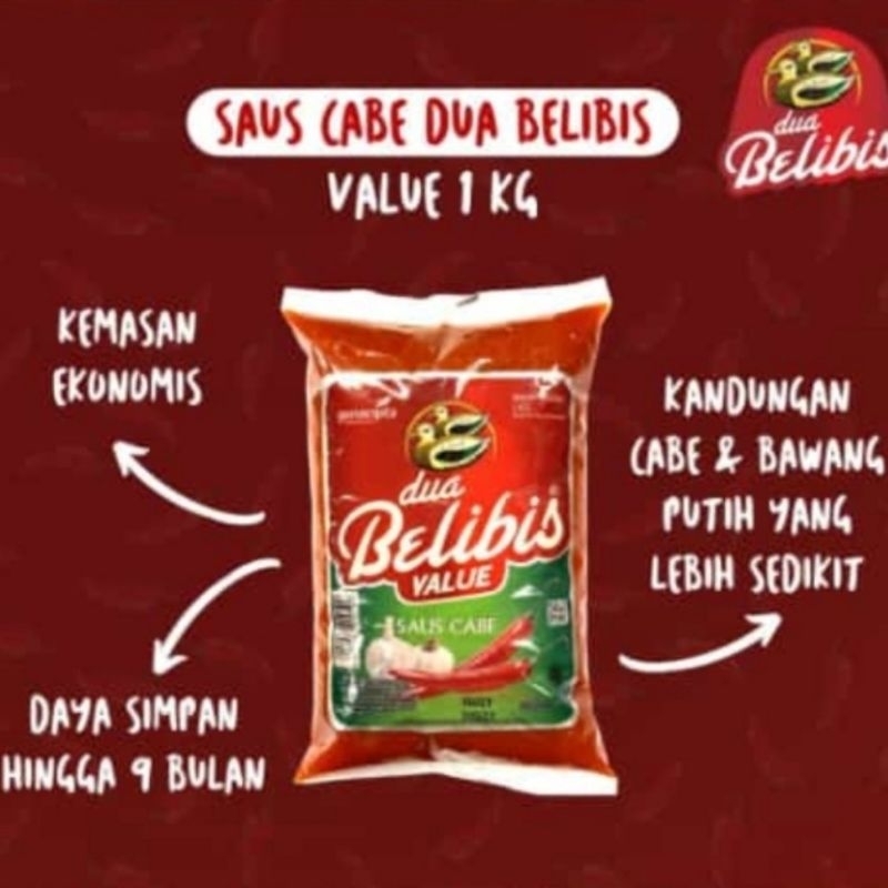 DUA BELIBIS VALUE Saus Cabe 1 kg