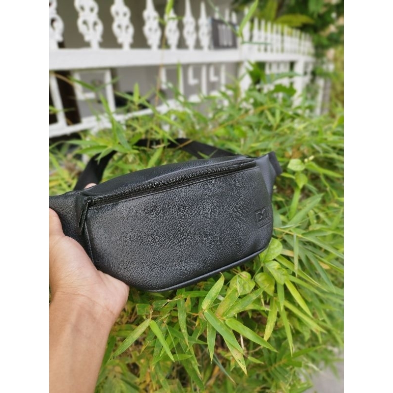 Tas Selempang Pria Kulit PU Premium | Waistbag Pria Original Merk DM