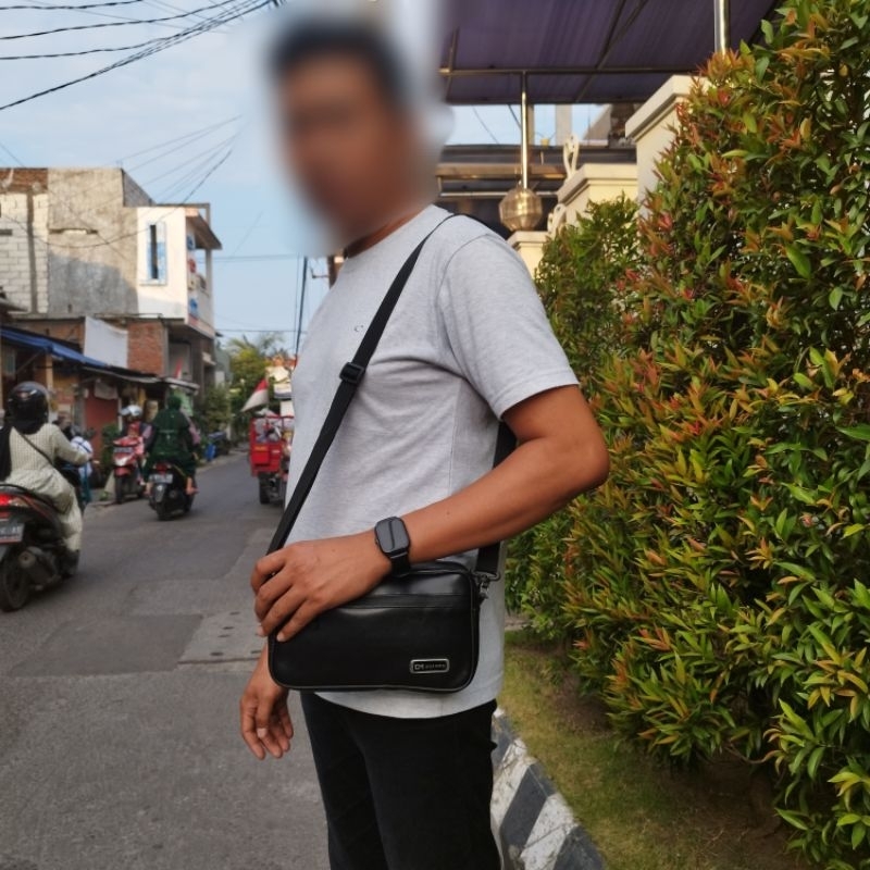 Handbag Pria Premium Original Merk DM | Clutch Pria Kulit Sintetis Premium