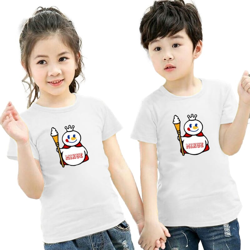 kaos anak anak mixue unisex cewek/cowok DTF