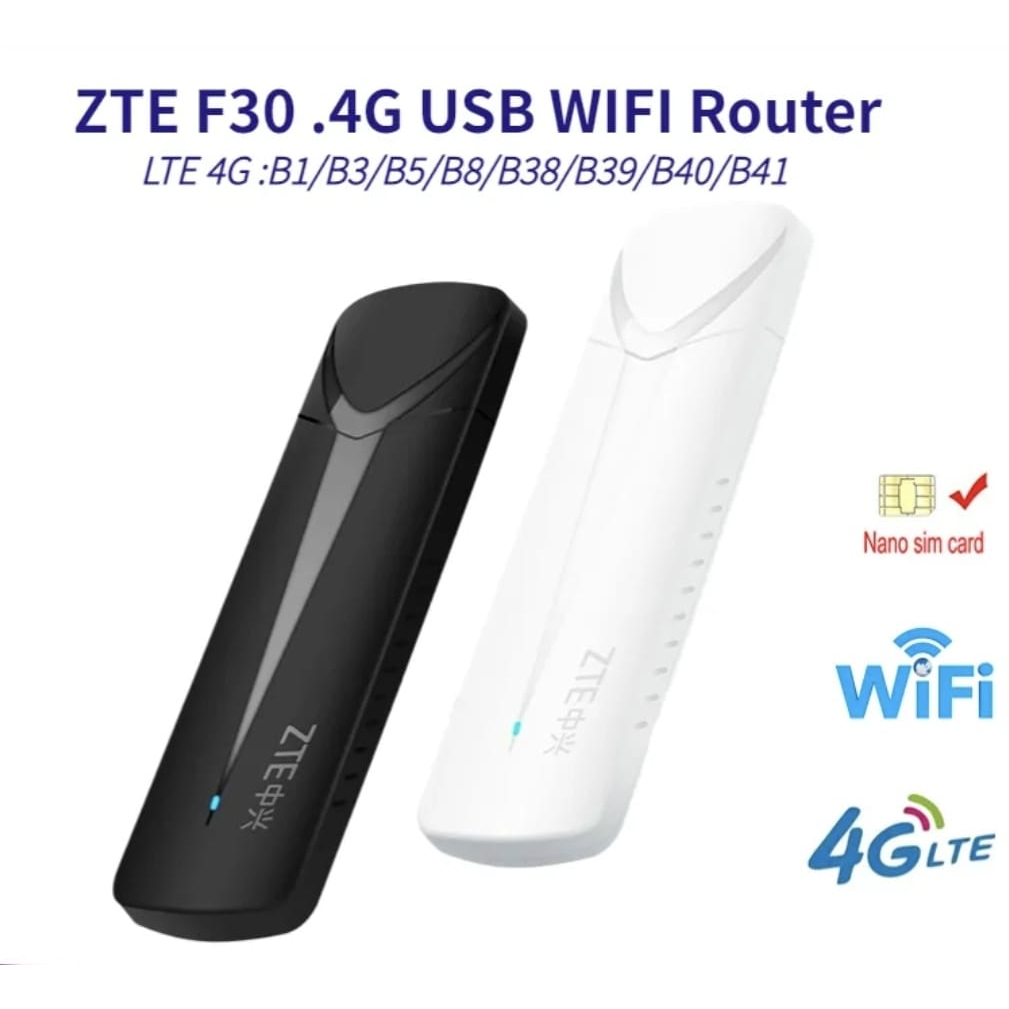 Original ZTE Modem Usb 4G LTE Mifi Wifi ZTE F30