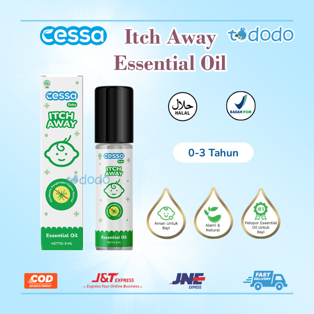 Cessa Itchy Away 8ml - Essential Oil untuk Mengusir Nyamuk