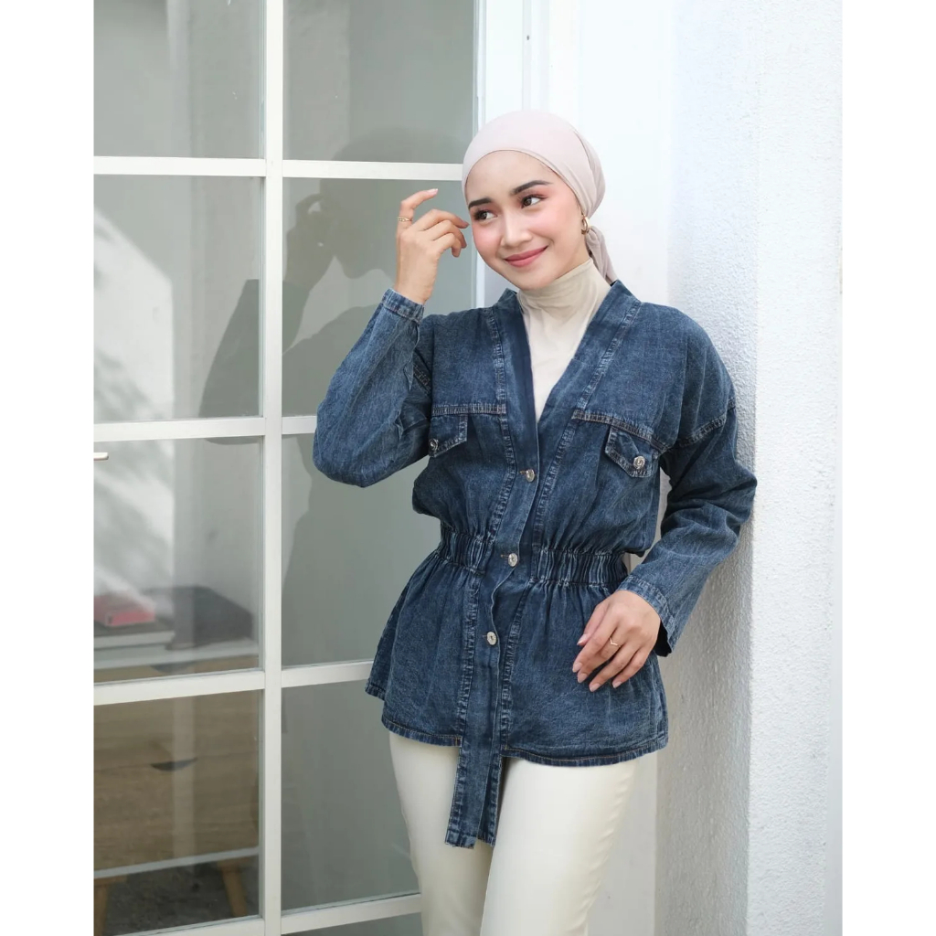 Cindy blazer | blazer jeans | outer wanita