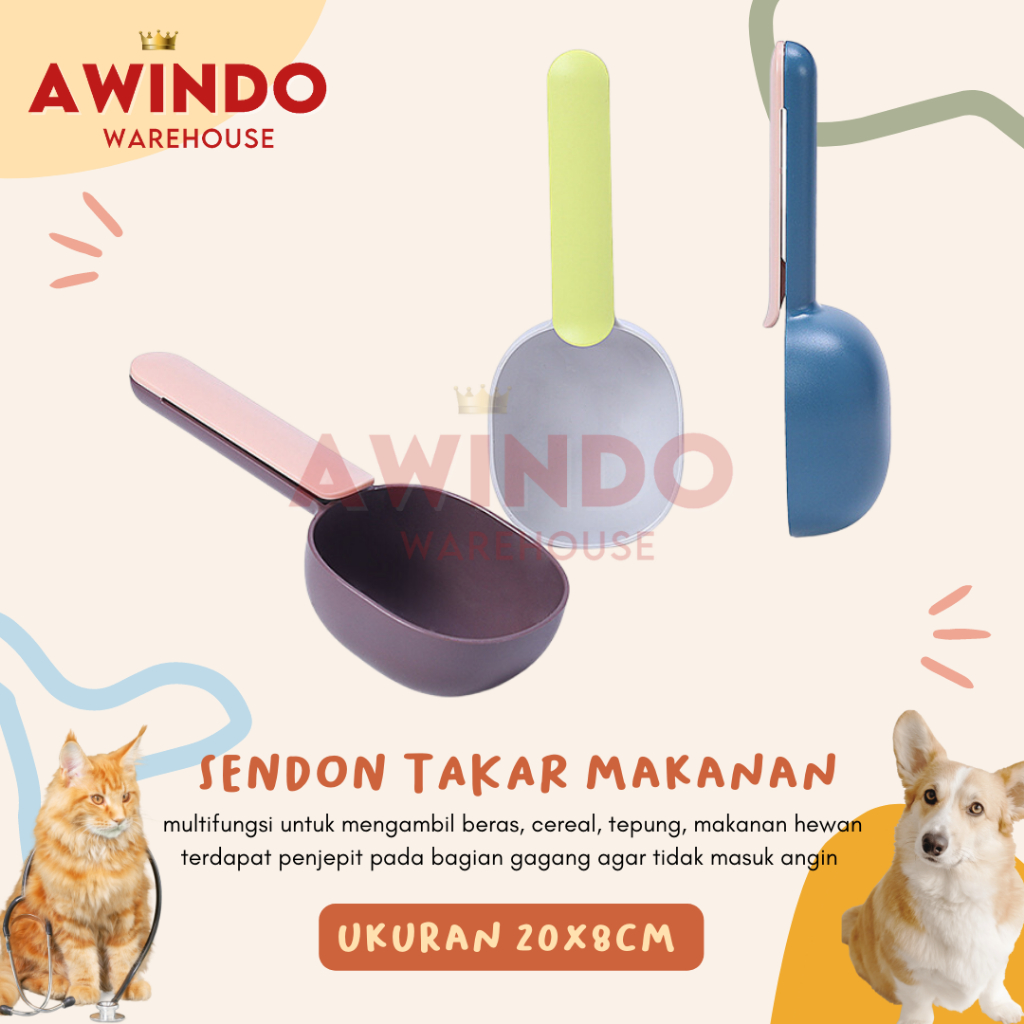 DOSE - Sendok Takaran Makanan Hewan Kucing Anjing Pet Food Scoop