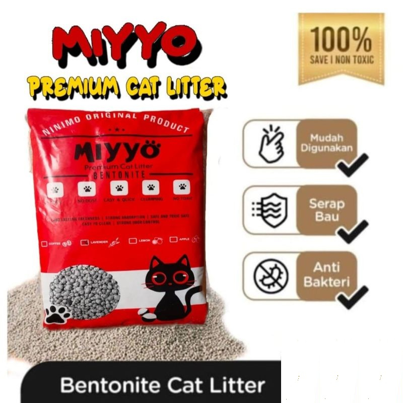 PASIR MIYO 5 L Pasir Kucing Gumpal Wangi Cat Litter MIYYO