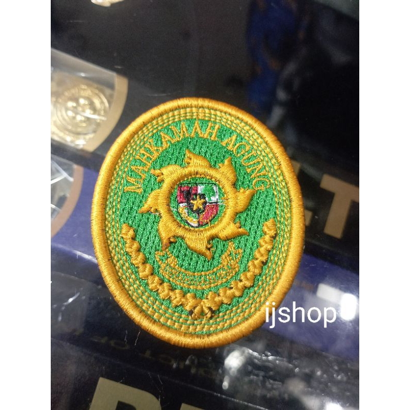 Bet bordir logo MA Timbul | Logo mahkamah Agung Bordir Timbul | Logo MA bordir Timbul