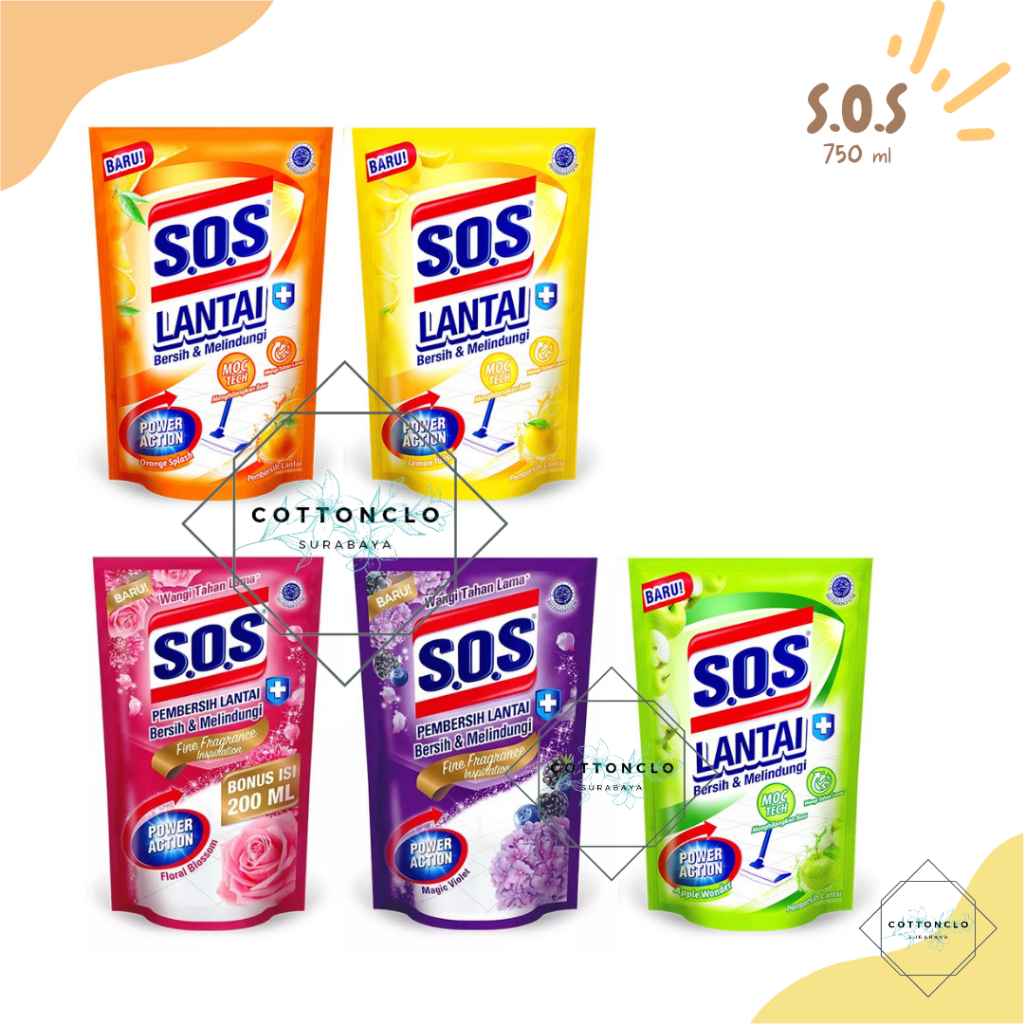 SOS Pembersih Lantai Refill 750ml
