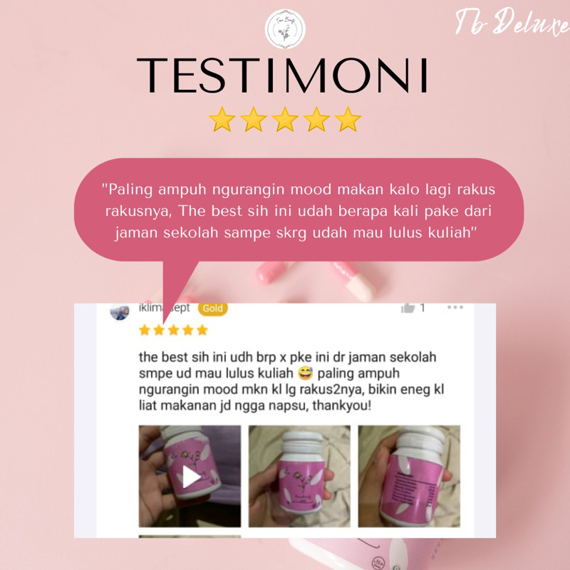 TBS DELUXE , OBAT DIET ARTIS , PELANGSING HERBAL ALAMI , Menahan Napsu makan berlebih Dan Peluntur lemak badan ampuh