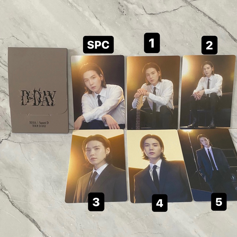 BTS Yoongi D-day Mini photocard SUGA ver pc mpc d day dday agustd