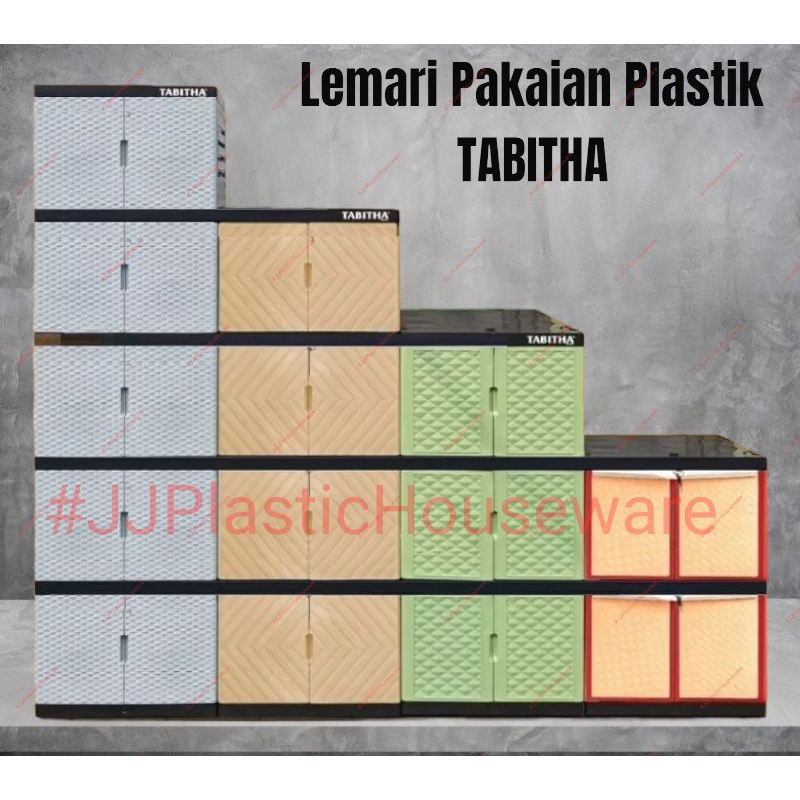 Lemari Pakaian Plastik Minimalis Modern TABITHA