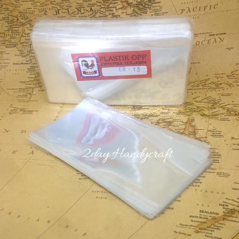 50gram Plastik Opp Tanpa Lem 8x15 - Plastik Kaca Plastik Souvenir