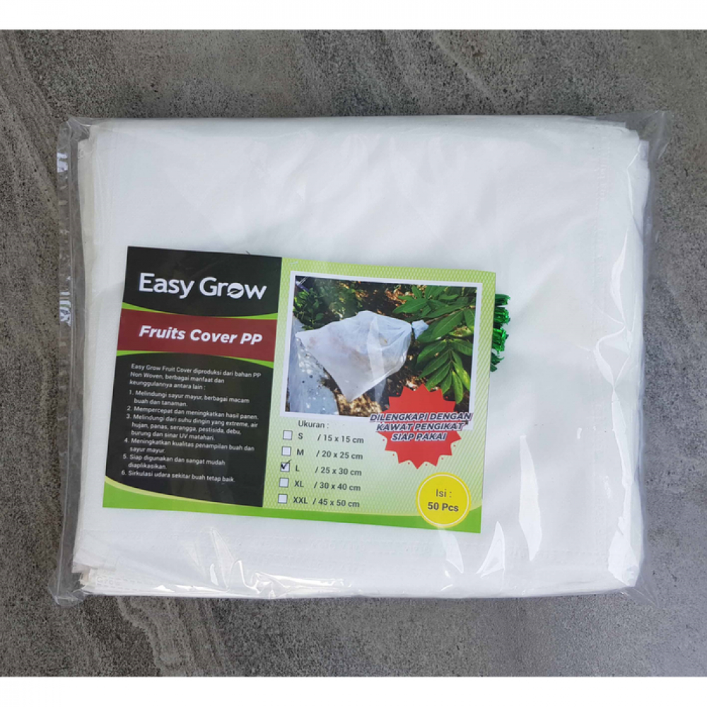 EASY GROW - fruit cover size L (25 x 30 cm) - pembungkus buah - brongsong buah