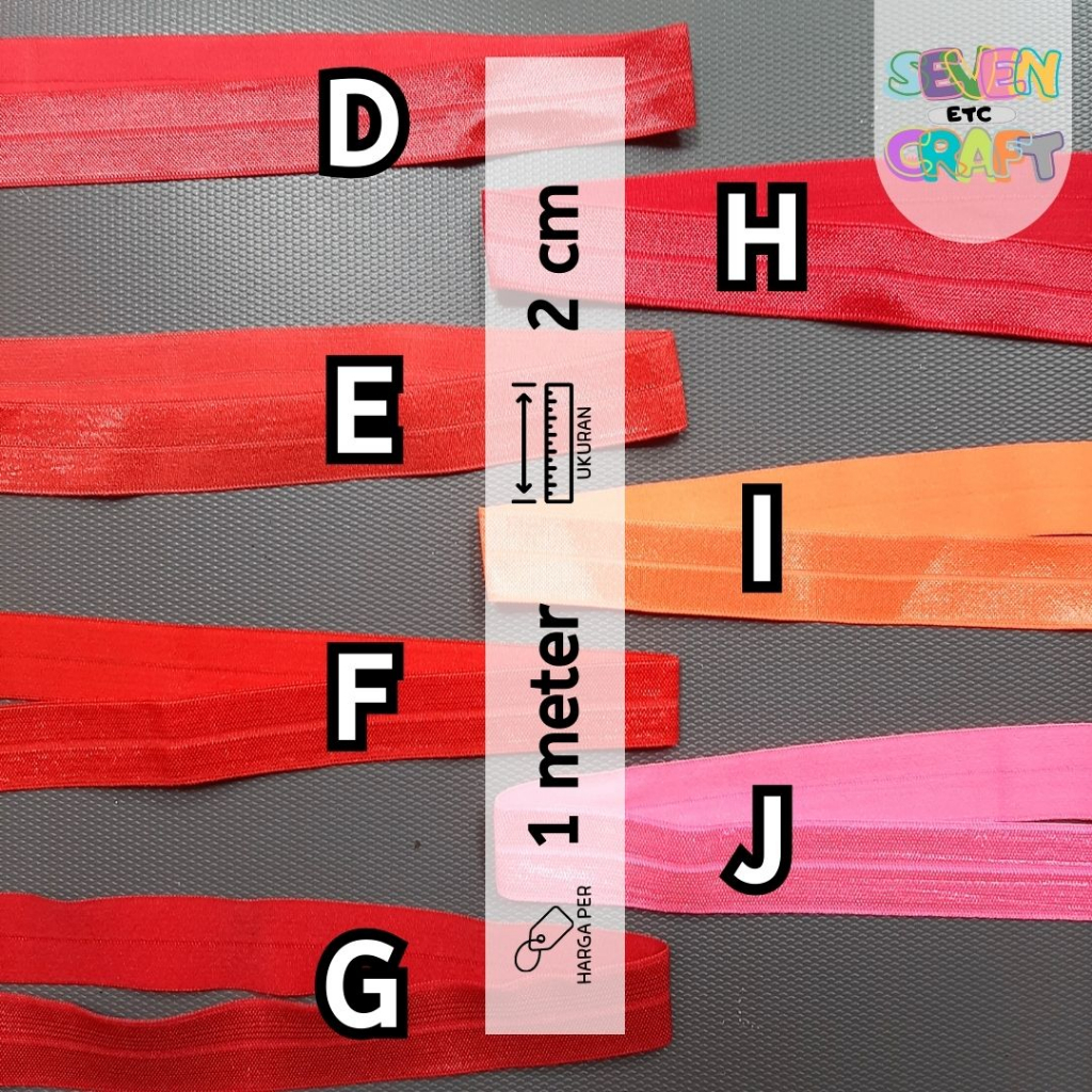 Pita Elastis FOE Shimmery 2 cm