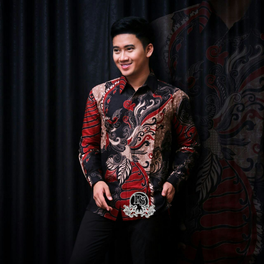 Baju batik pria lengan panjang premium M L XL XXL JUMBO