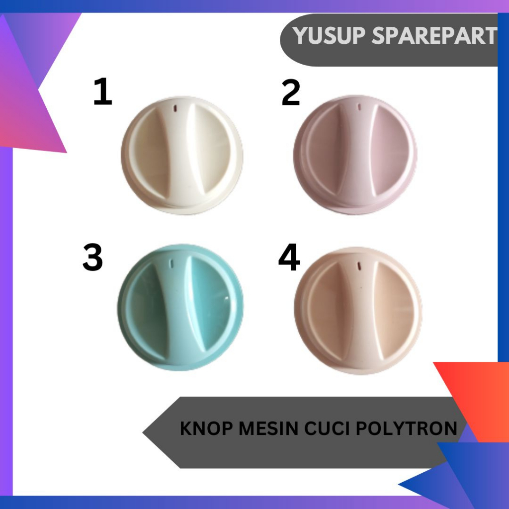 KNOP PUTARAN MESIN CUCI 2 TABUNG POLYTRON ORIGINAL