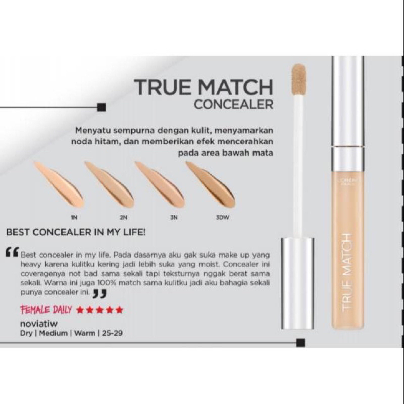 L’Oreal Concealer L’Oréal Paris True Match Concealer ORIGINAL