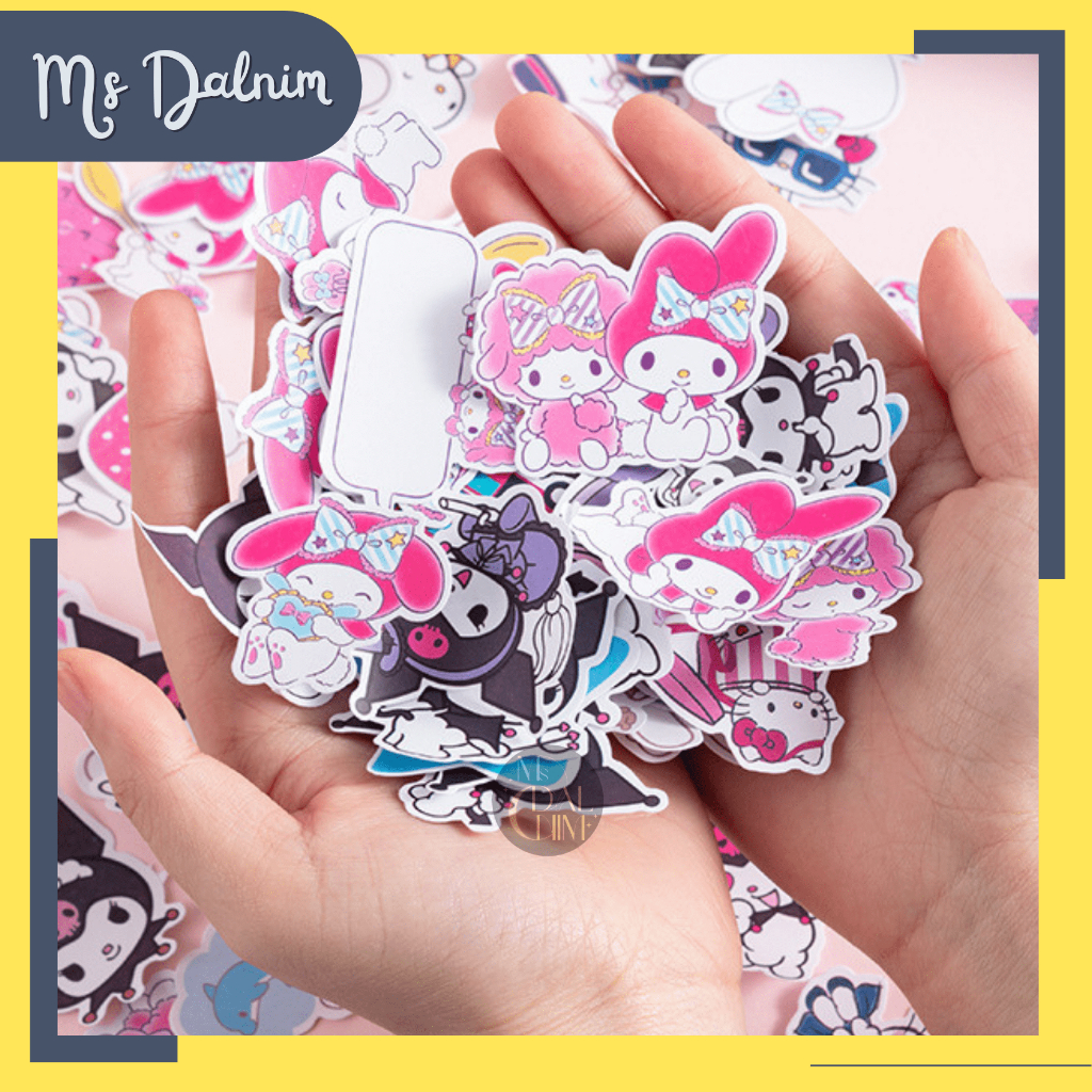

Stiker Sanrio Pack Aesthetic Lucu Isi Banyak Korea Premium Matte / Cute Deco Sticker Laser Kuromi Cinnamoroll HK Waterproof Dekorasi Journal Diary Bujo Photocard PC Holder Decor HP Kpop Cahol Kawaii DIY Planner Scrapbook Craft [ST163]
