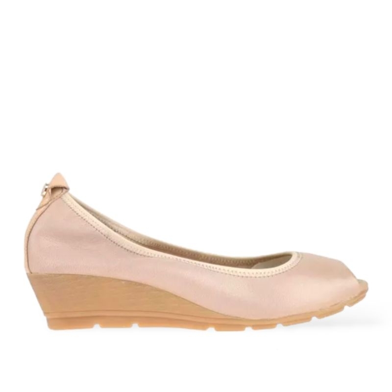 Obermain Wedges Sepatu Wanita Alvera Beige