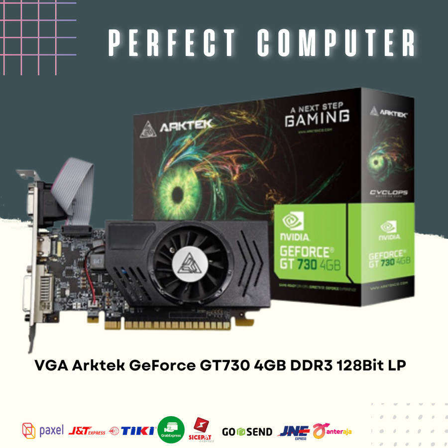 VGA Arktek GeForce GT730 4GB DDR3 128Bit LP