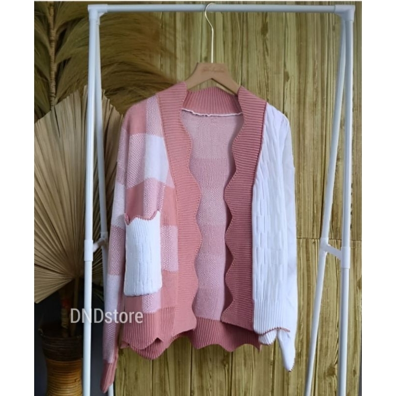 Cardigan Rajut Oversize Wanita/Cewek Korean Style | OOTD Outer Rajut Wanita Hijab &amp; Non Hijab!