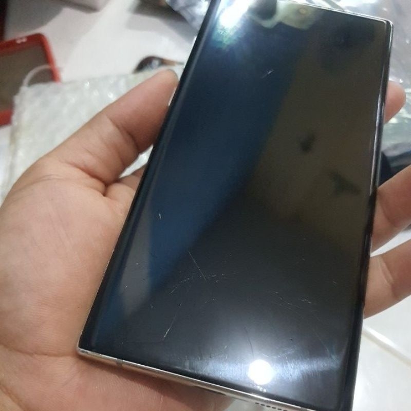 LCD samsung Note 10 plus Normal layak pakai minus Murah