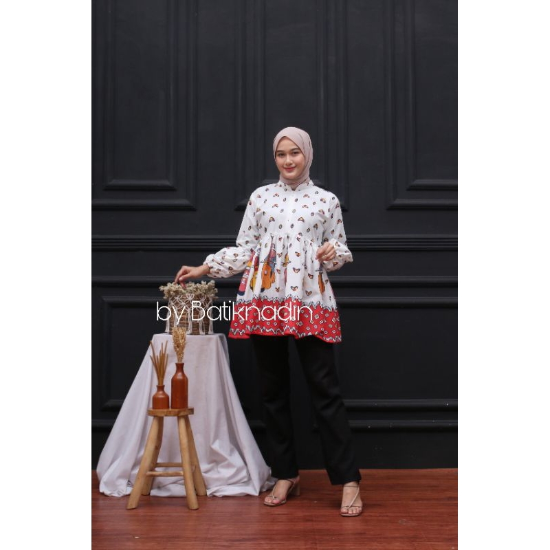 Baju Batik Wanita Modern Blouse Batik Wanita Karekter Terbaru