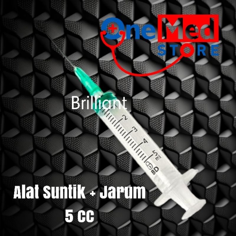 Alat Suntik + Jarum ONE MED 1ml 3ml 5ml 10ml / 1cc 3cc 5cc 10cc