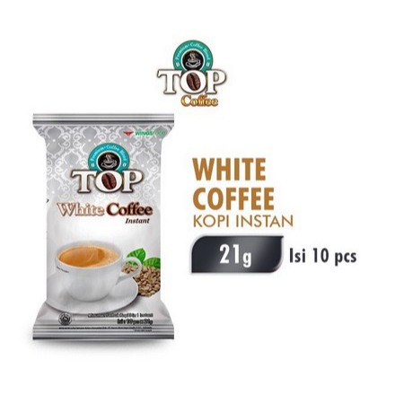 

TOP Kopi White Pack isi 10 X 21 Gram | TOP White Coffee bag