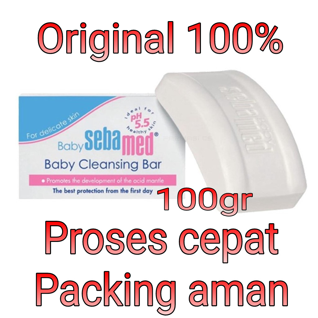 Sebamed baby bar cleansing 100gr ori 100 gr sabun batang