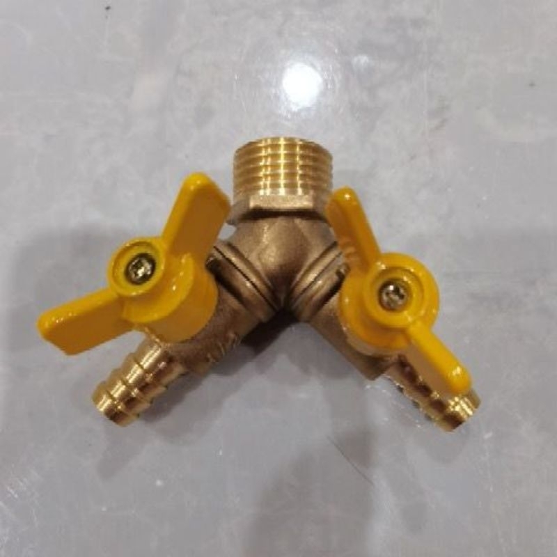 kran gas double kuningan jossa/kran gas double HD jossa