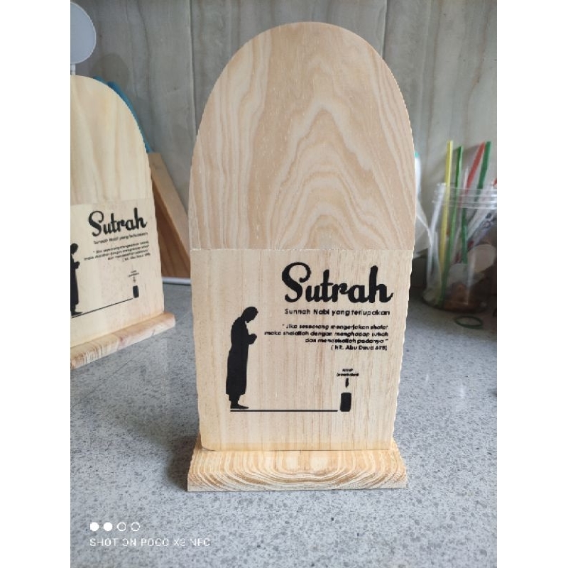 Sutrah Sholat / Sutroh / Pembatas Shof Sholat 25x15cm (non finishing)